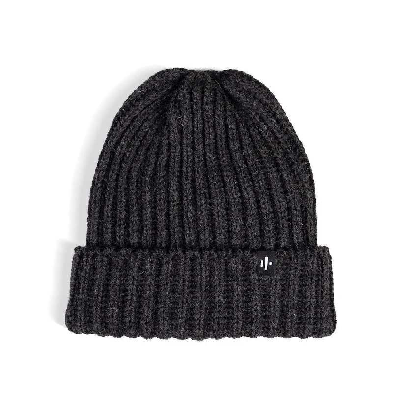 Effected Charcoal Wool Bobcap Beanie