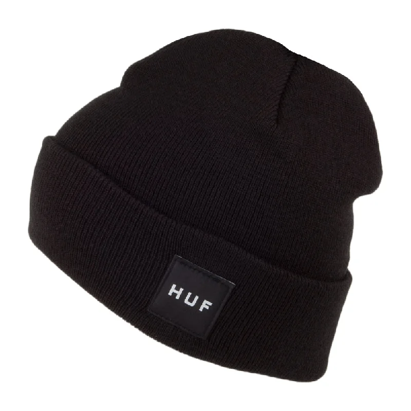 HUF Tonal Box Logo Beanie - Black