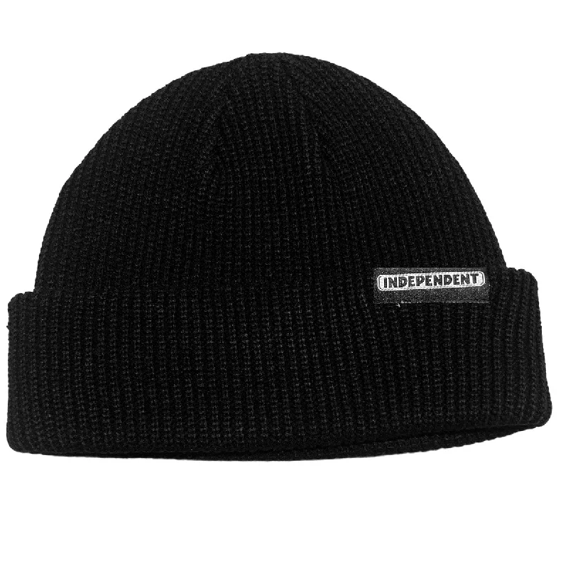 Independent - Bar Label Beanie Black