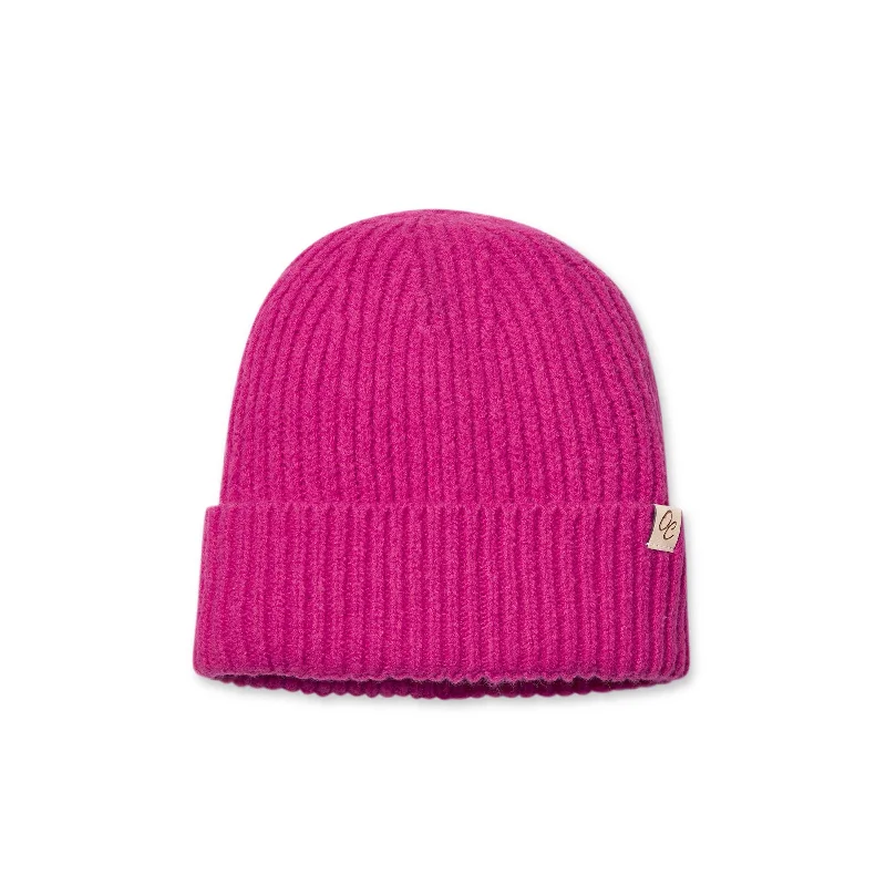 Only Curls Satin Lined Beanie - Ella in Hot Pink