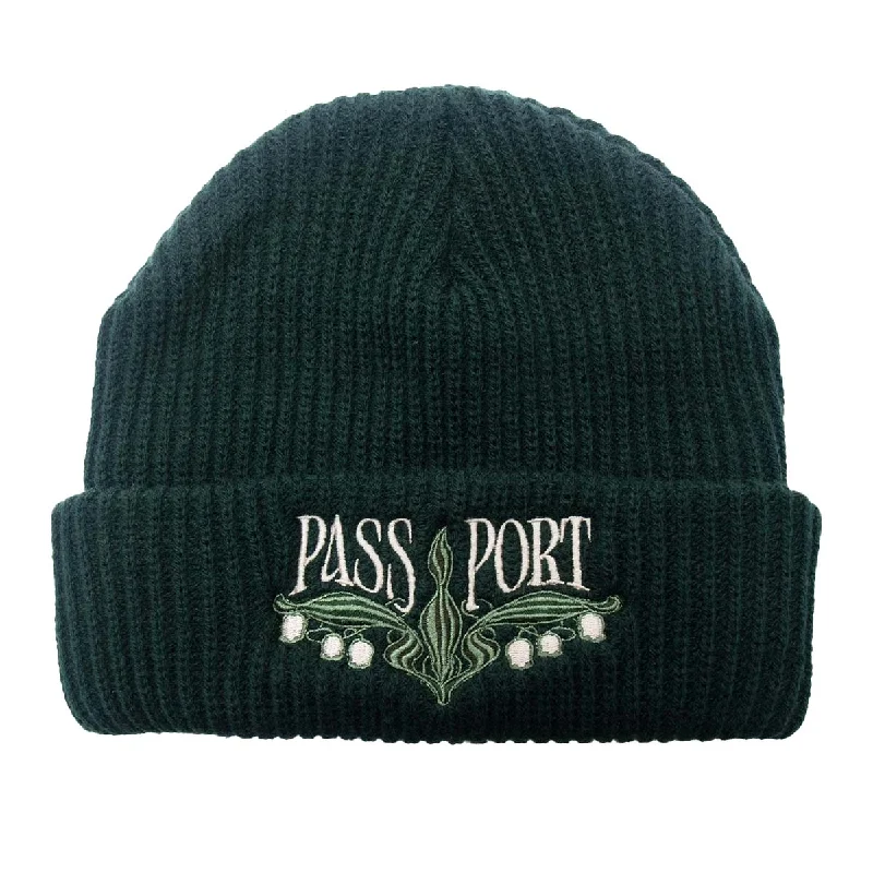 Pass~Port - Lily of The Valley Beanie Dark Green