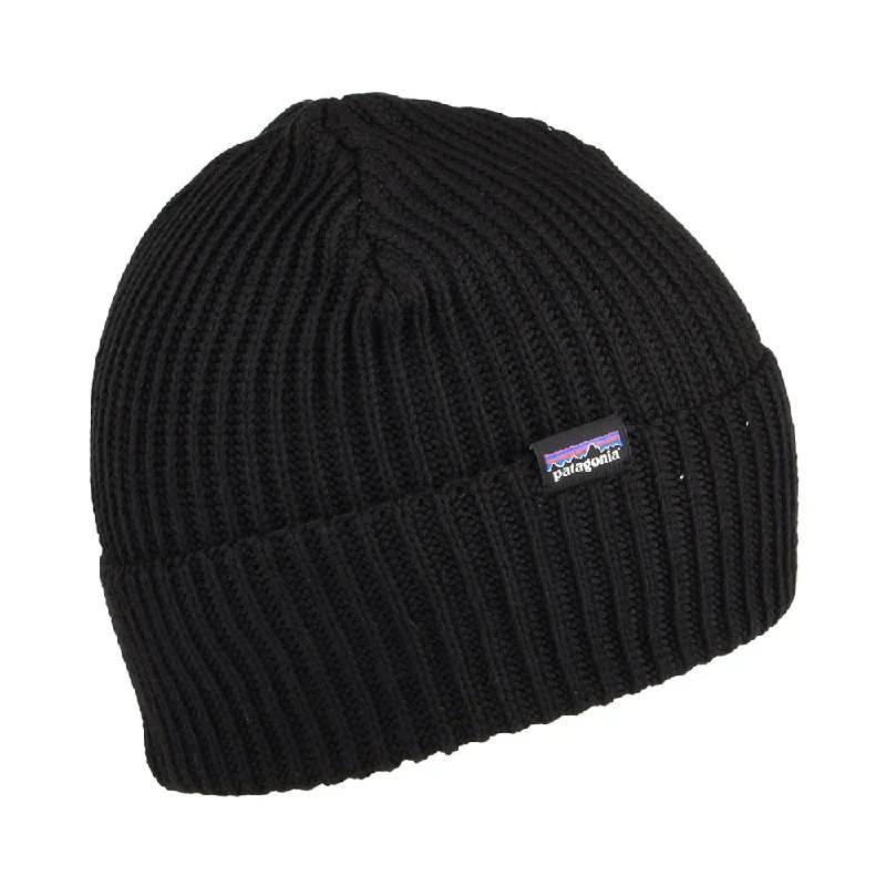 Patagonia Hats Fishermans Rolled Beanie Hat - Black