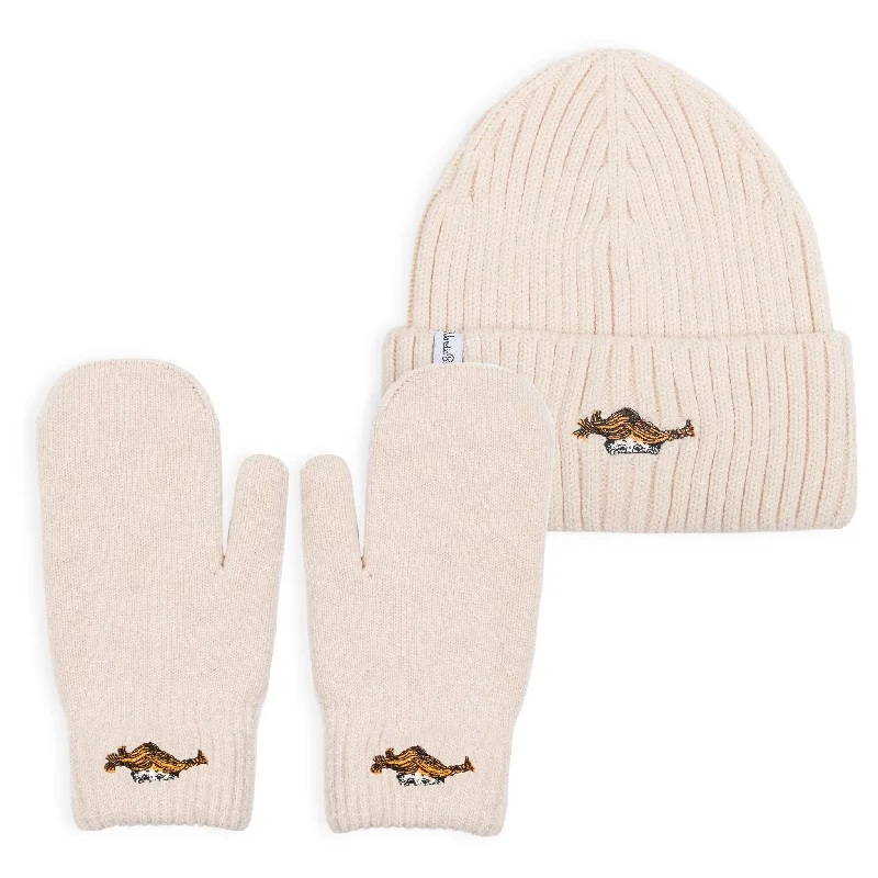 Pippi Beanie and Mittens Combo - Beige