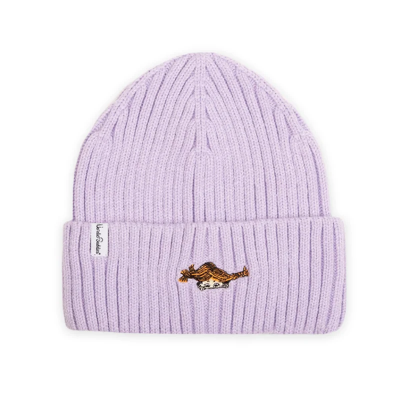 Pippi Embroidered Beanie Adult - Lavender