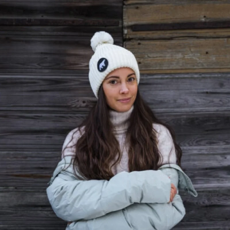 Polar Merino Wool Pompom Beanie