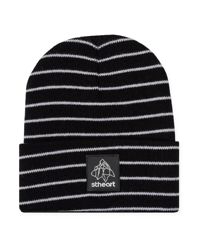 Rock Logo Beanie | Pinstripe