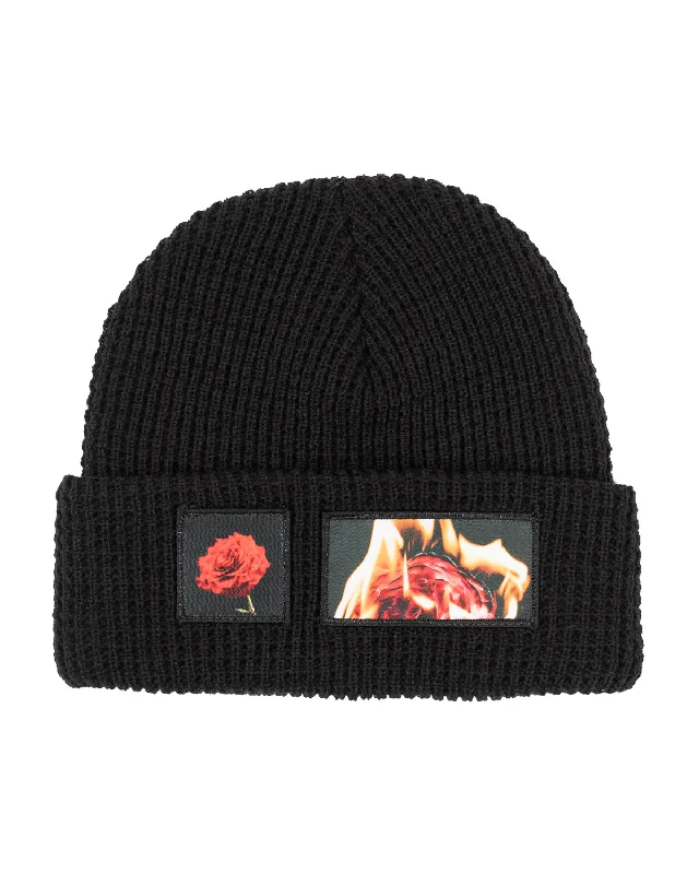 Rose Beanie | Black