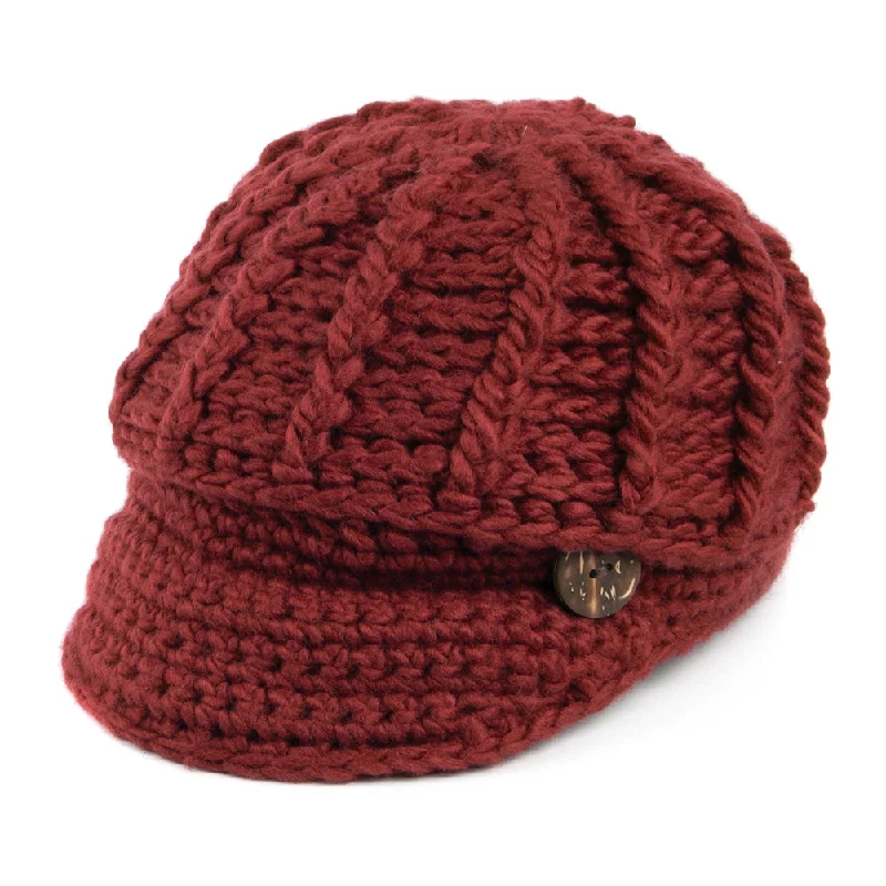 Scala Hats Letizia Crochet Peaked Beanie Hat - Autumn