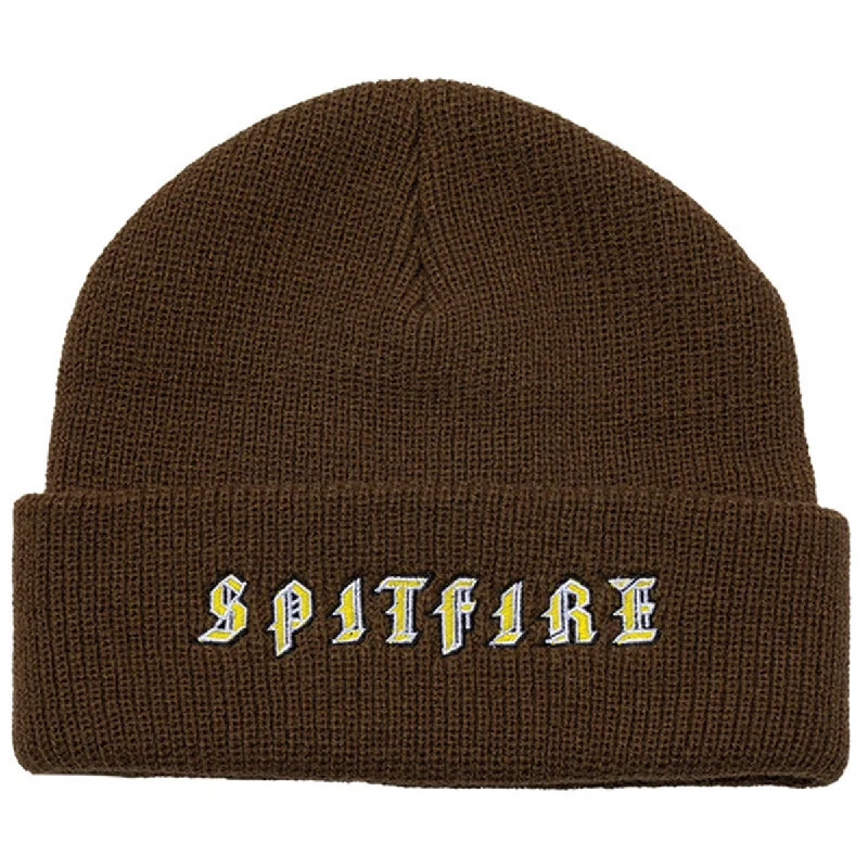 Spitfire - Old E Cuff Beanie Brown