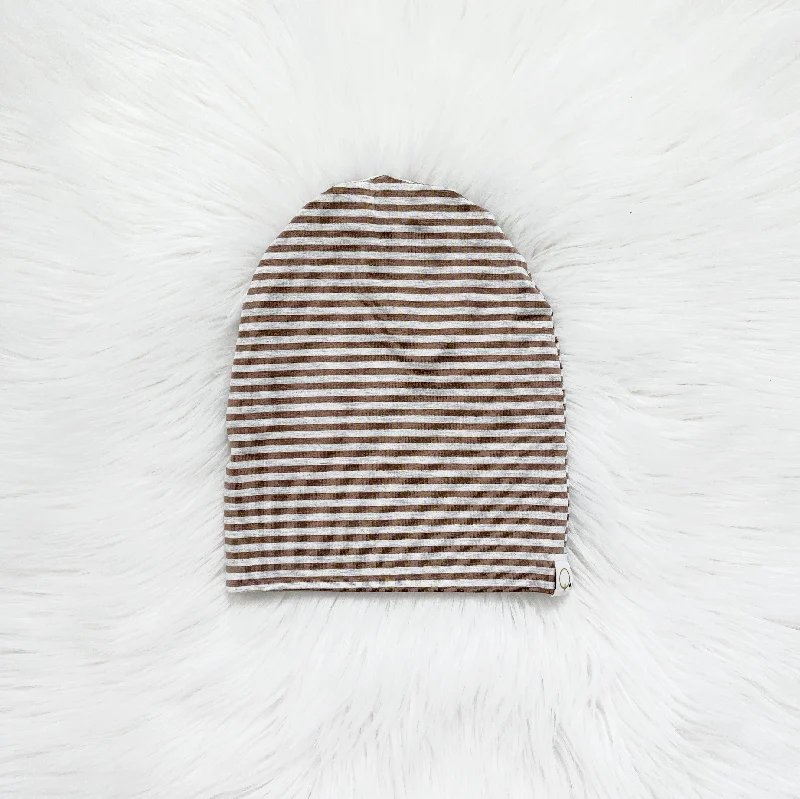 Tan & Oatmeal Slouchy Beanie