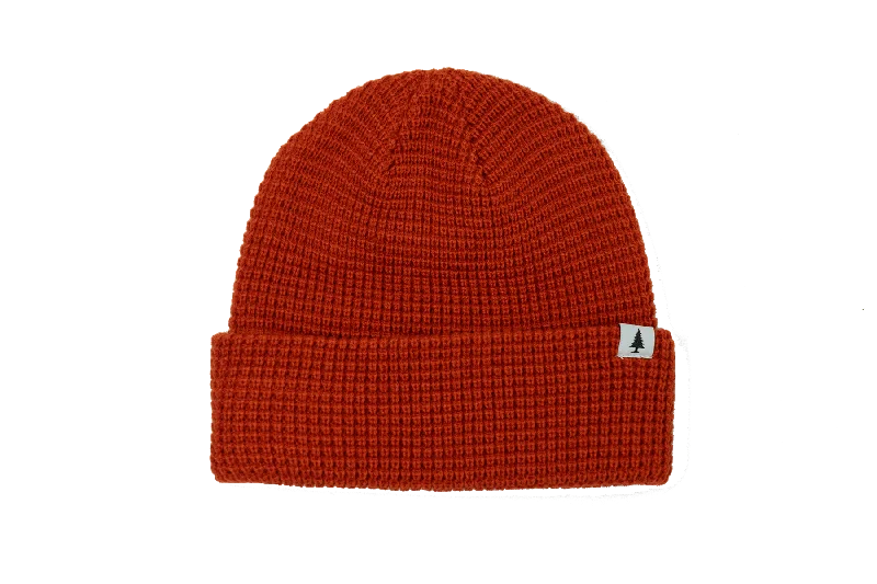 The Scarlet Waffle Knit Beanie