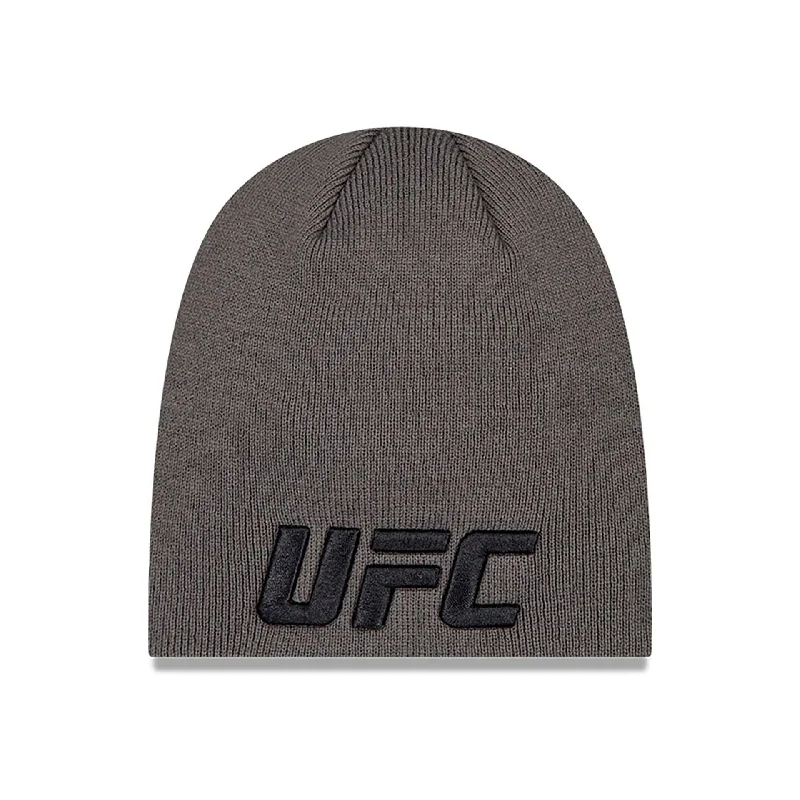 Ultimate Fighting UFC MMA Dark Grey Skull Knit Beanie Hat